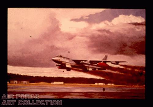 B-47 TAKE-OFF AT ELMENDORF AFB